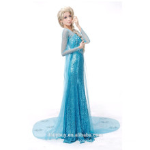 Princesa congelada elsa vestido cosplay traje para festa